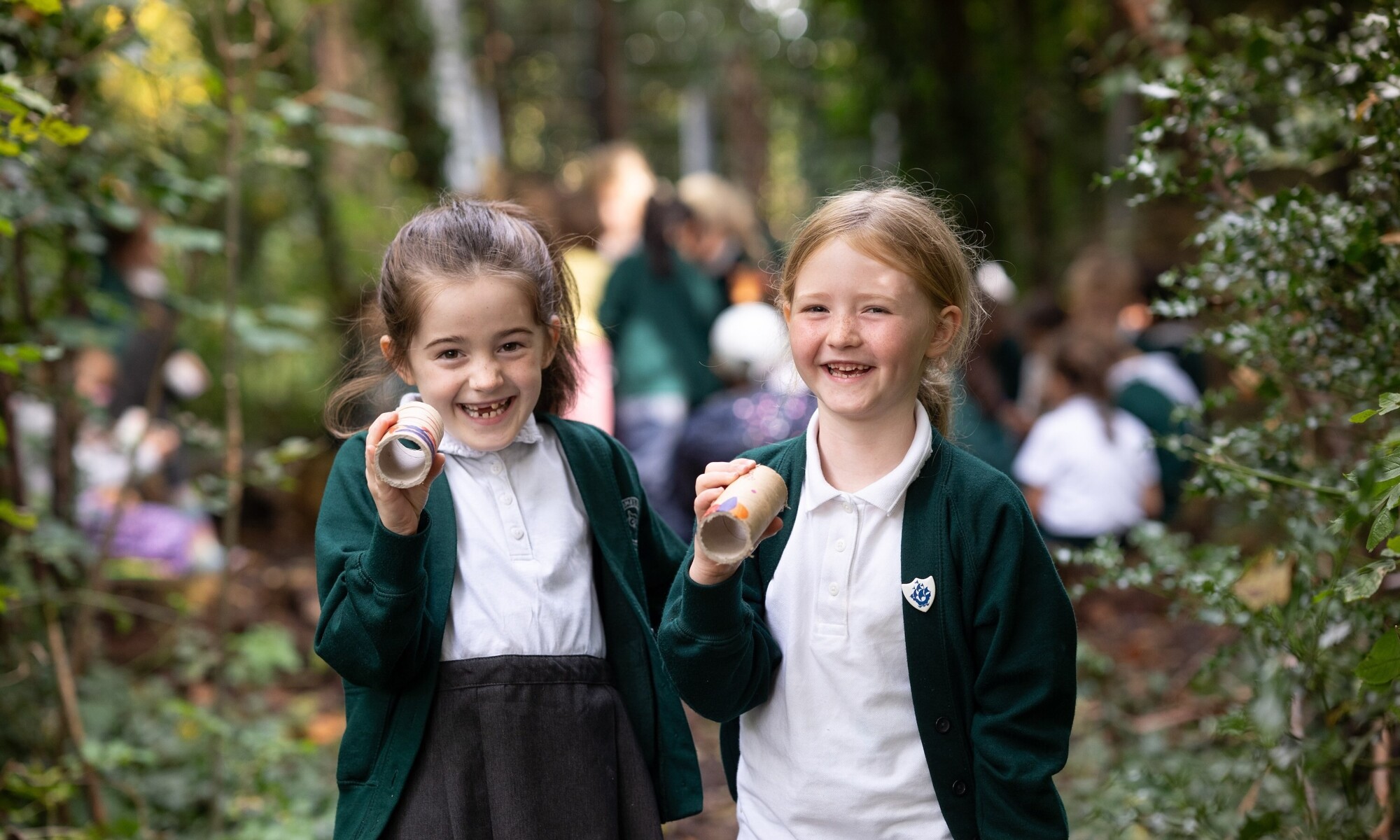 Bromet Primary School Students Outside
