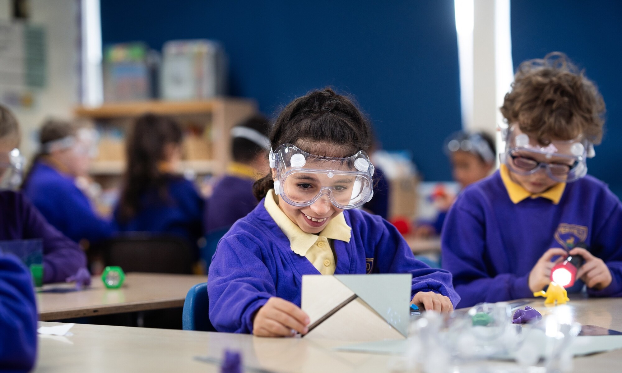 Meryfield Community Primary School Student in Science Class