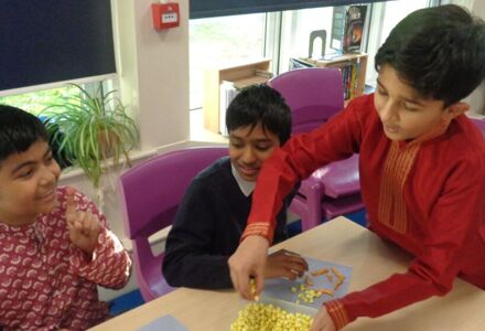 International club sharing food