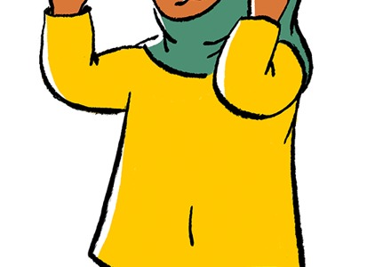 Starting Reception child singing