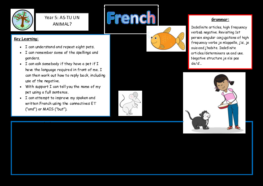 Knowledge Organiser Year 5 Do you have a pet