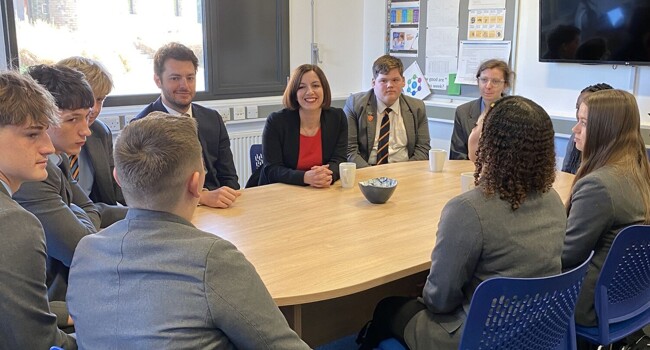 Visit from Secretary of State Image