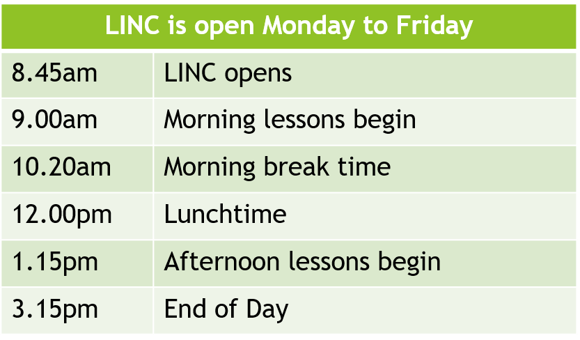 LINC timetable(1)