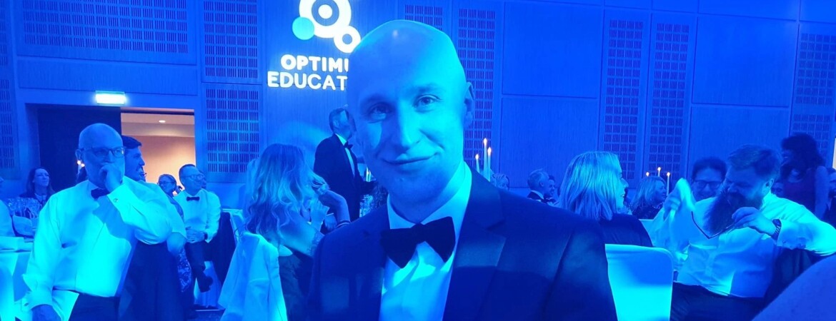 ALT celebrates after winning a prestigious award