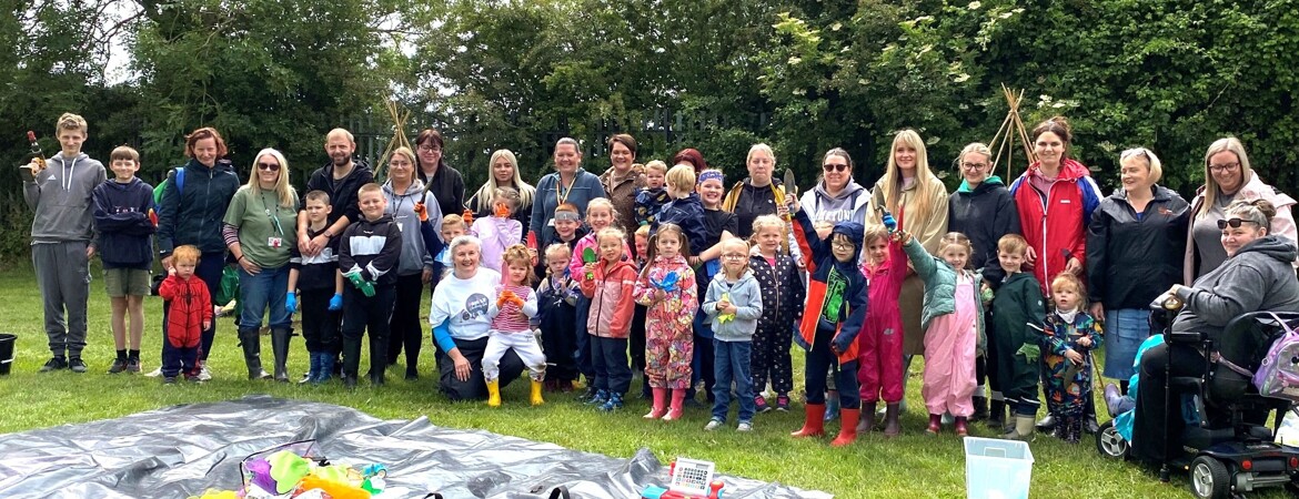 Local volunteers come together in true community spirit to renovate school garden