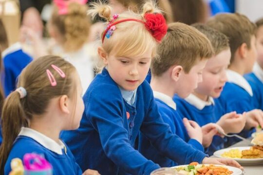 BPS students at lunch