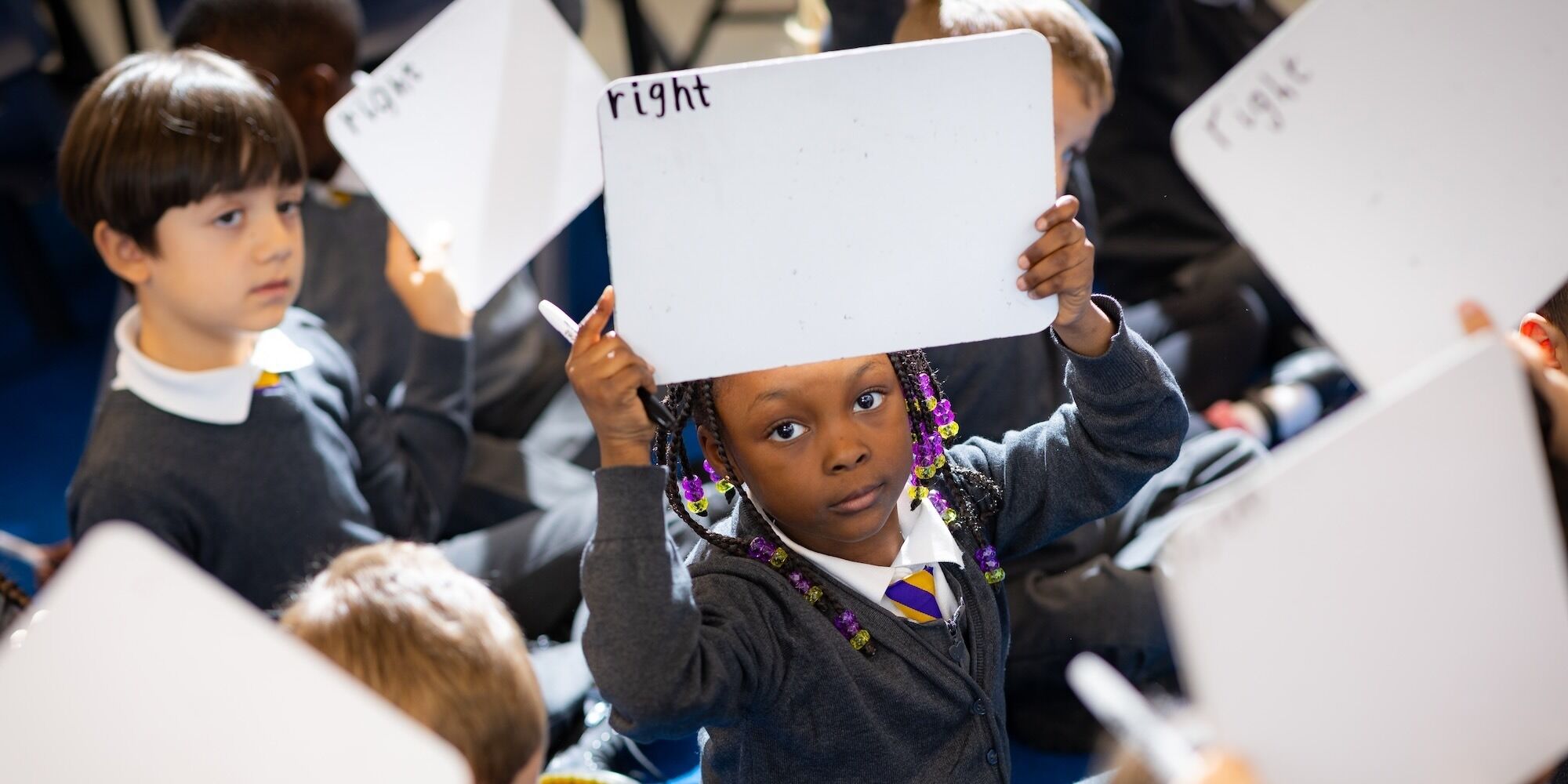 Belmont Castle Academy pupils in a lesson