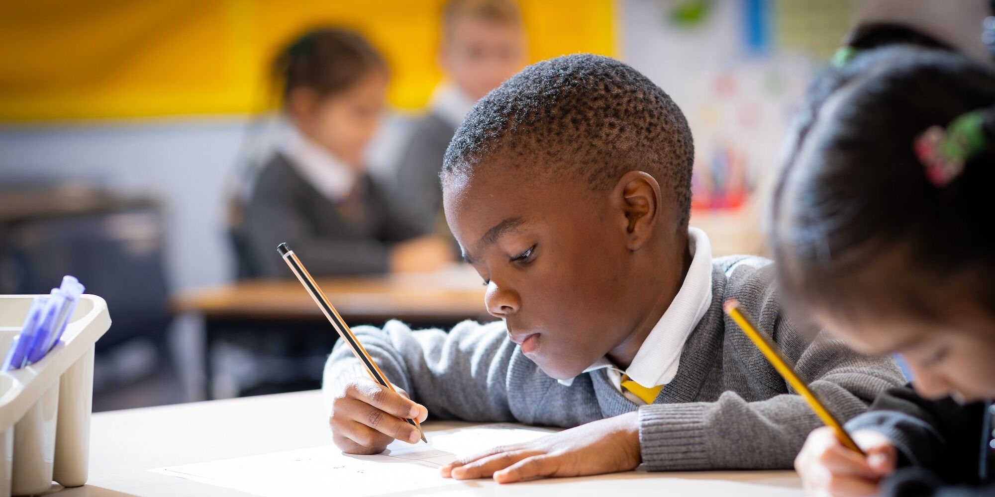 Belmont Castle Academy pupil in a lesson