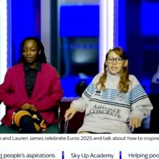 Year7 Girls at Sky Sports Event Image