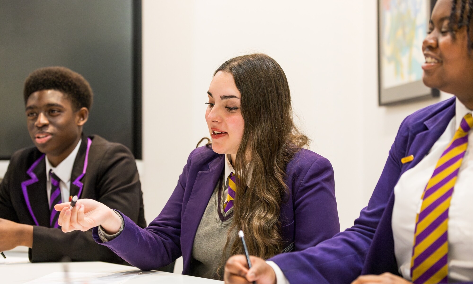 The Bridge Academy pupils in a meeting
