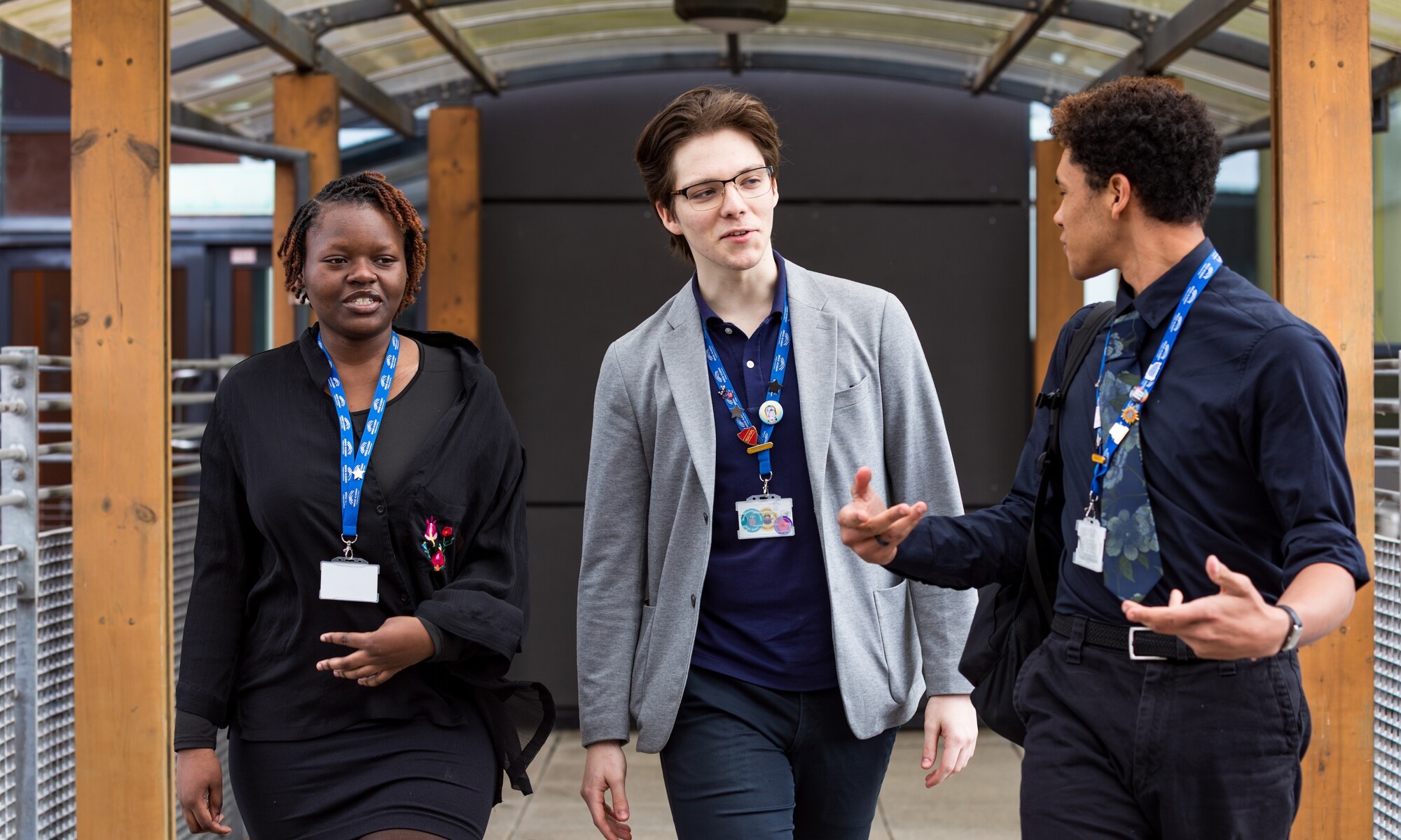 The Bridge Academy sixth form pupils