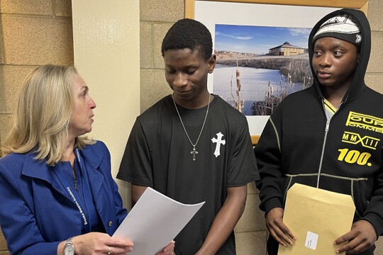 Students & Teachers celebrating GCSE Results