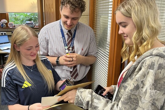 Students & Teachers celebrating GCSE Results