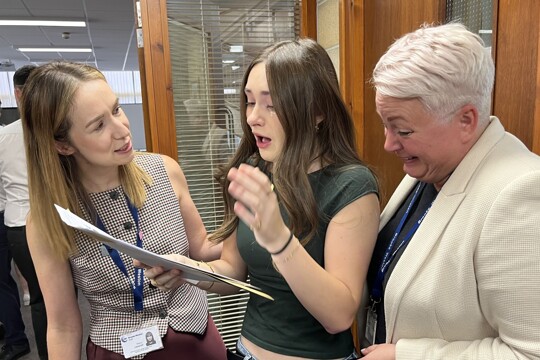 Students & Teachers celebrating GCSE Results