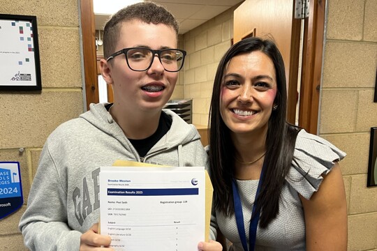 Students & Teachers celebrating GCSE Results