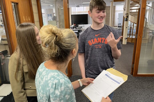 Students & Teachers celebrating GCSE Results