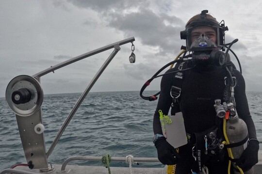 Alumni paige at sea