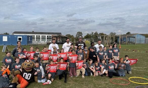 Cleveland Browns Bring NFL Spirit to Thrapston Primary School Image