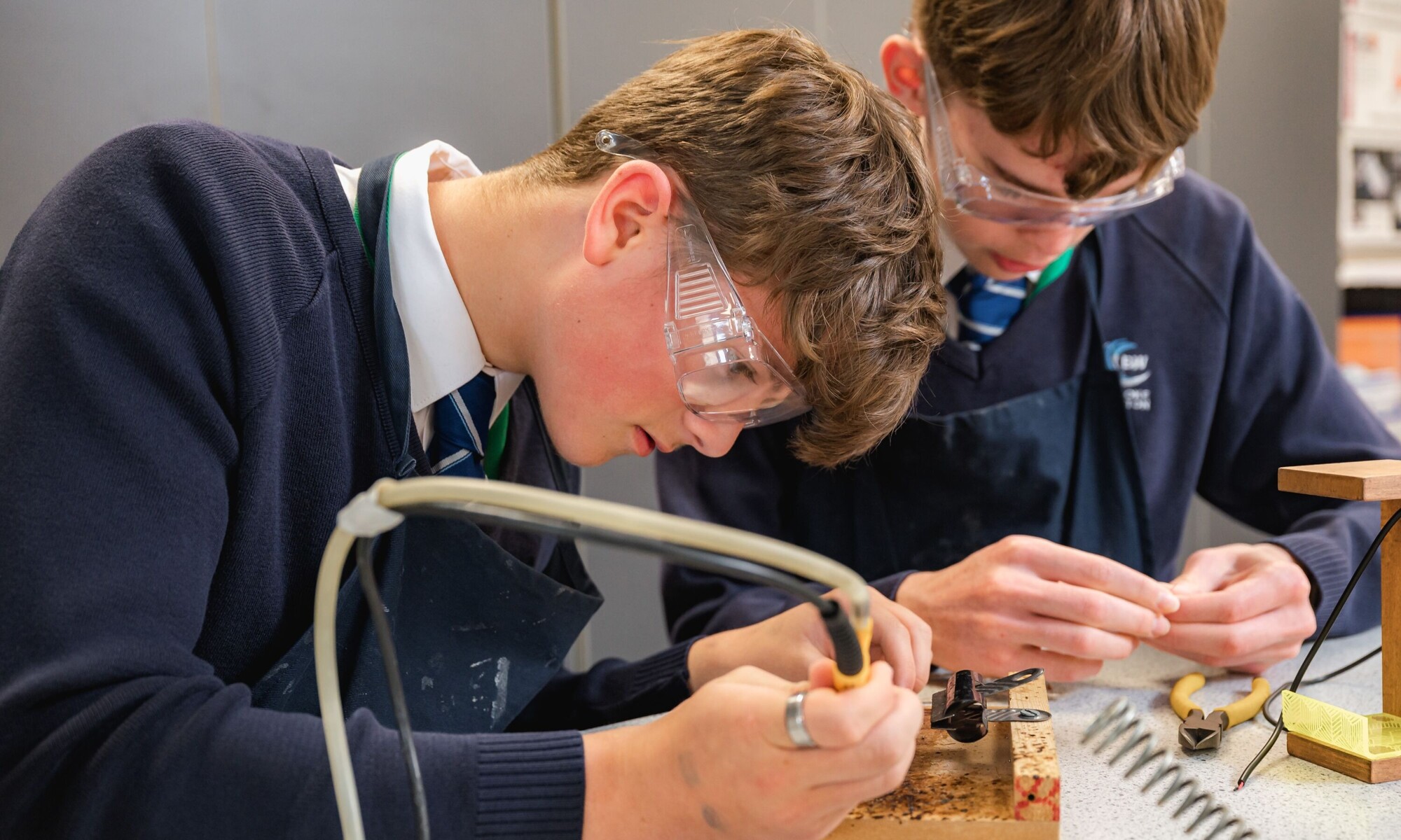 Brooke Weston Trust pupils in a DT lesson