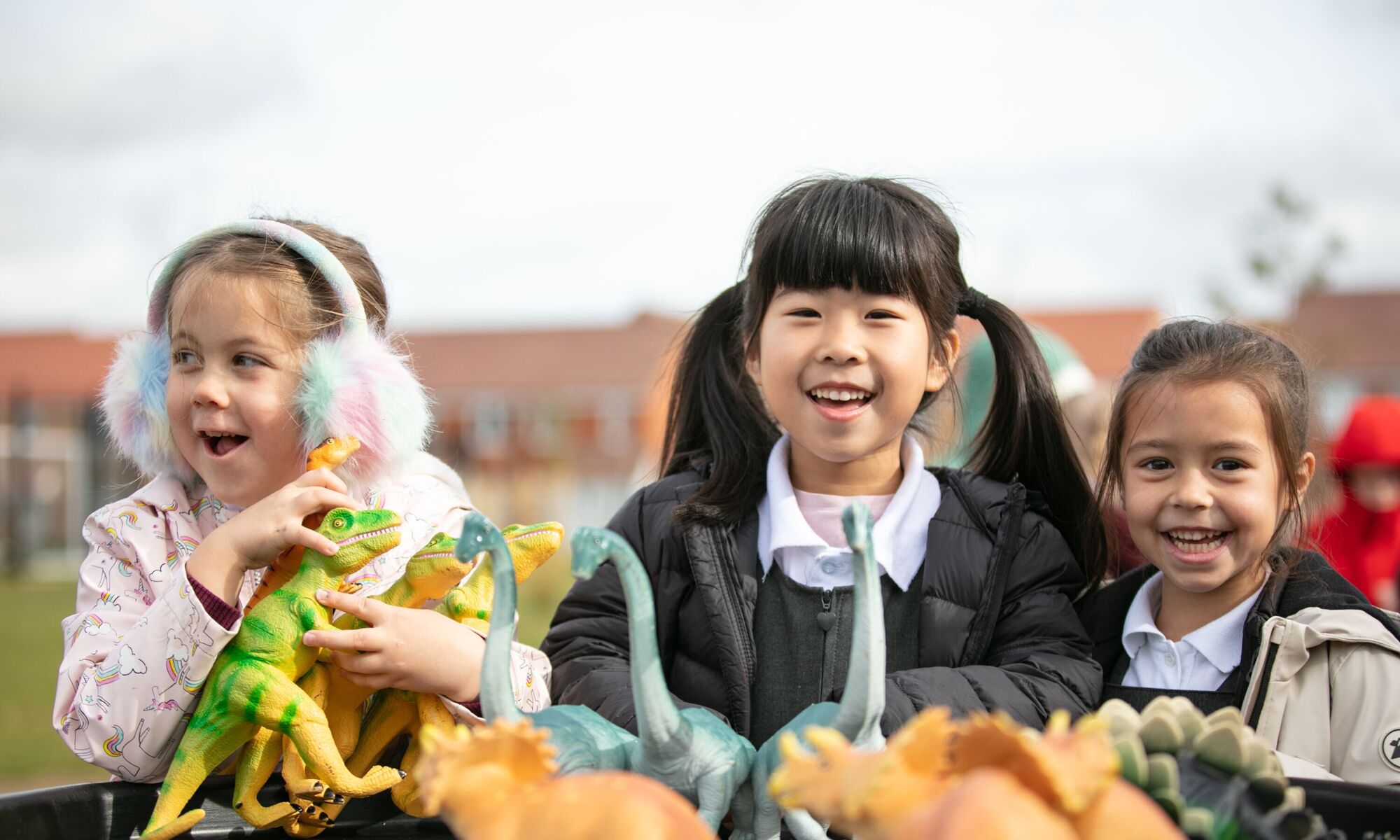 Lakelands Primary Students playing outside