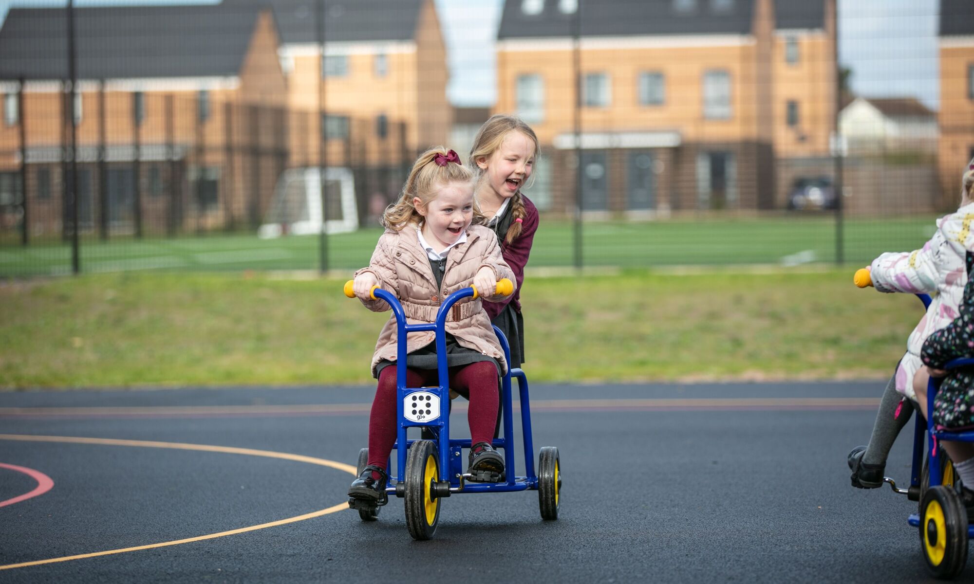 Lakelands Primary School pupils playing together