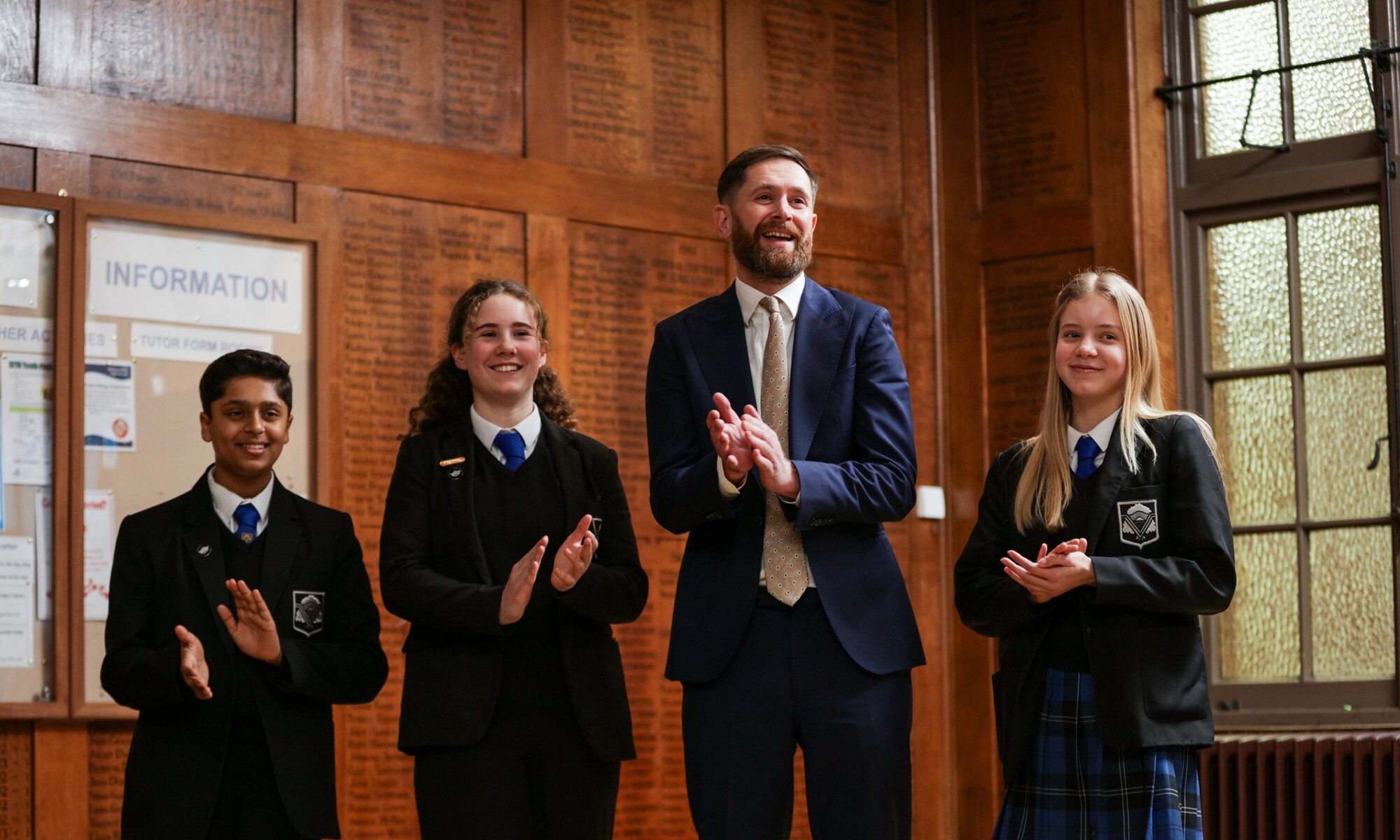 RVHS students clapping