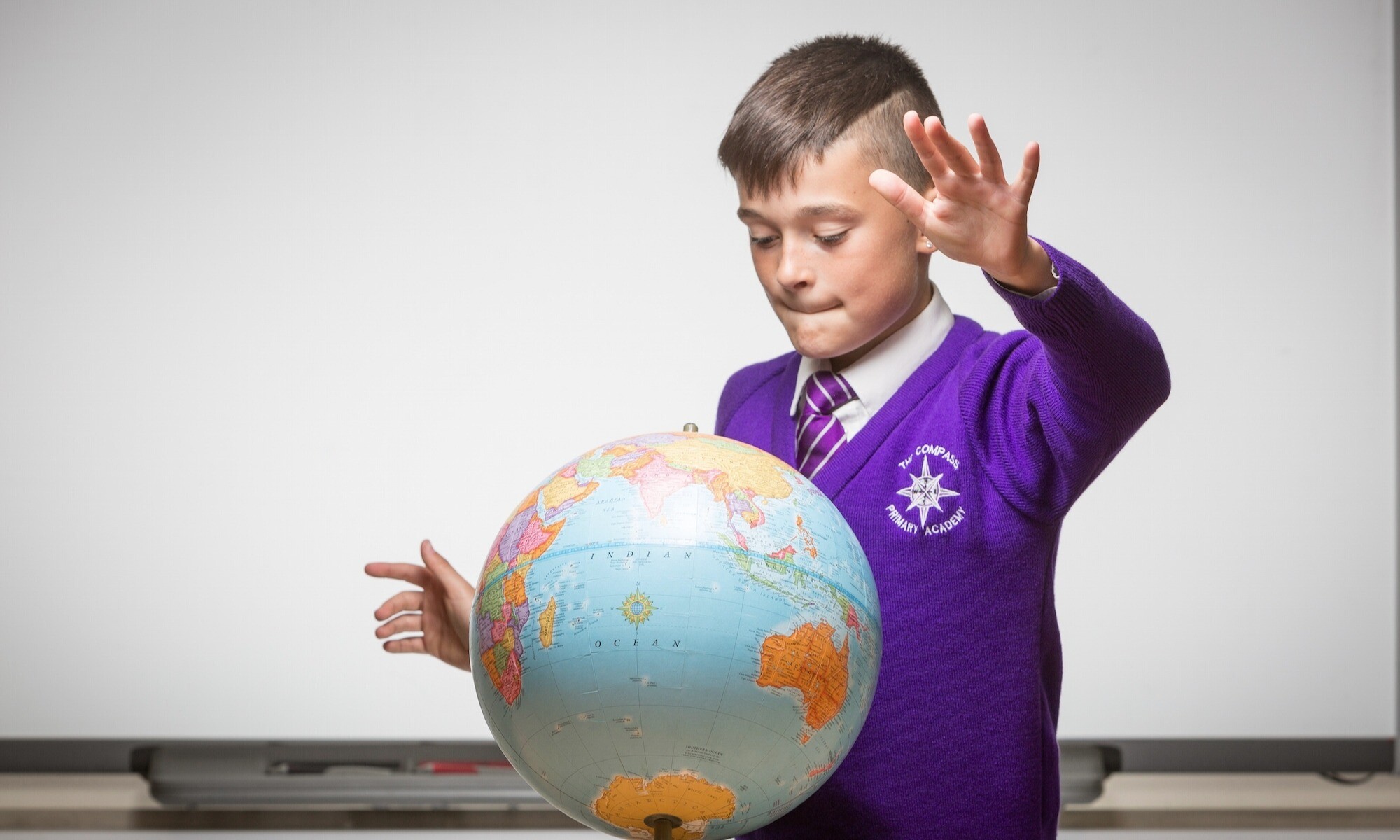 Compass Student with Globe