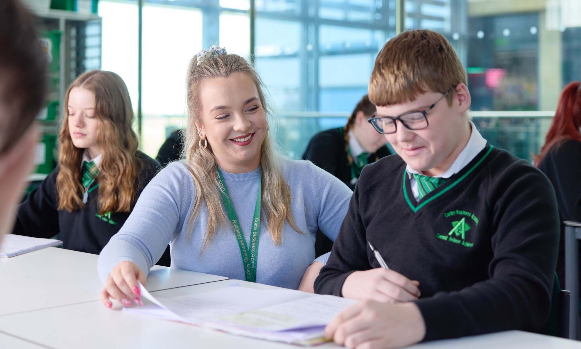 CBA students working