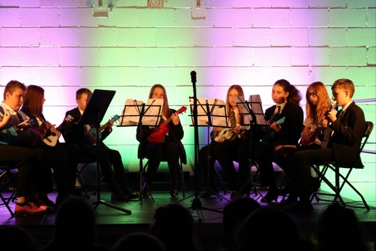 Corby Technical School - Students playing music