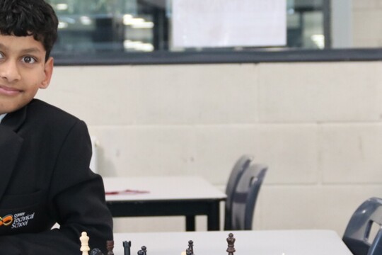 Corby Technical School -Students at a Chess club