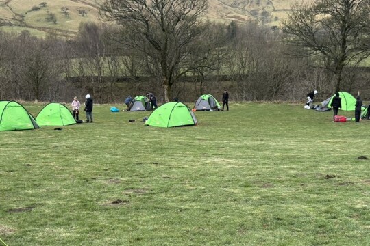 Corby Technical School - DofE students camping