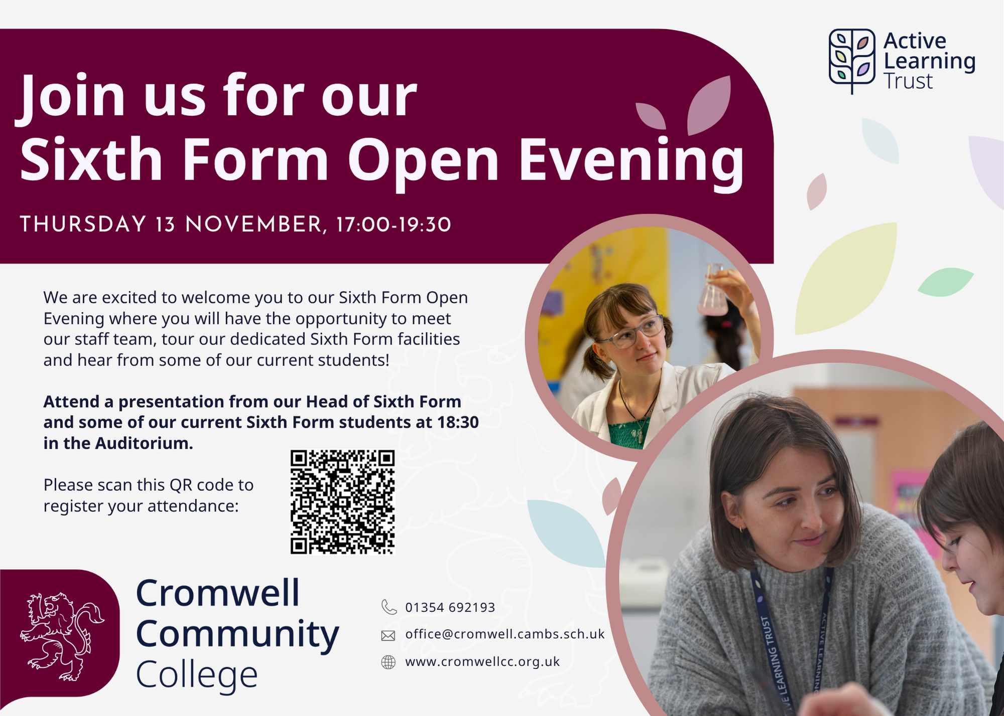 Sixth Form   Open Eve Advert