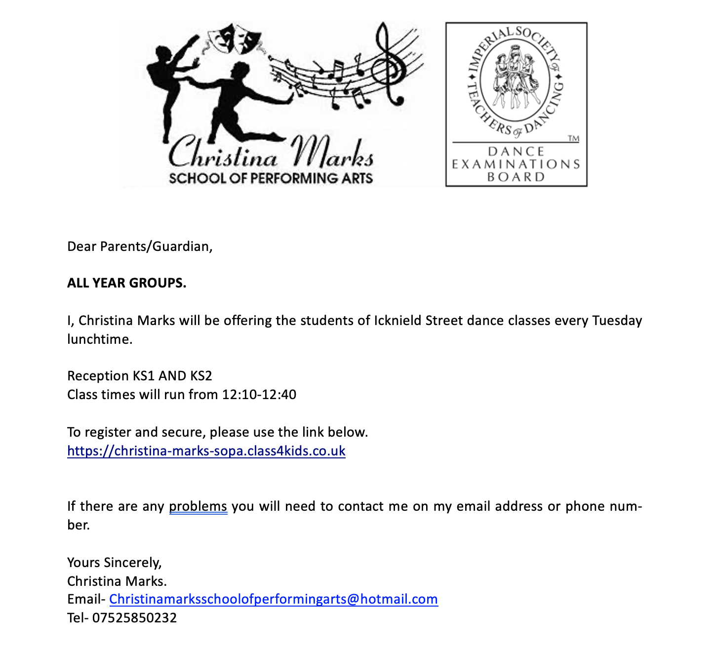 Christina Marks School of Dance
