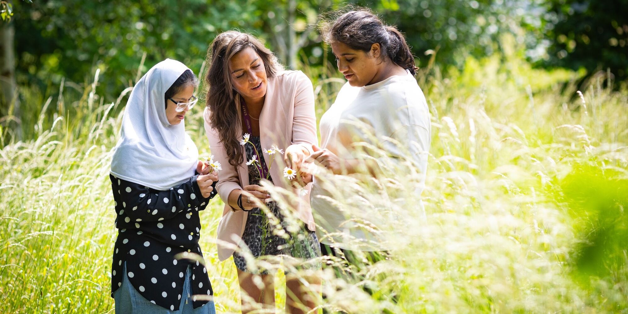 Ellesmere Students with teacher outside
