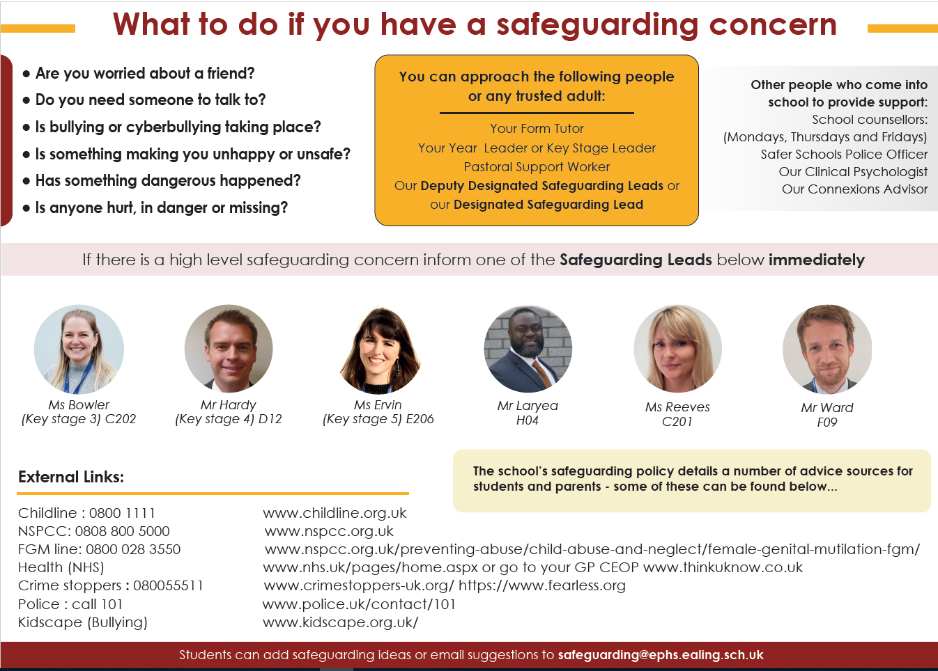 Designated Safeguarding Team