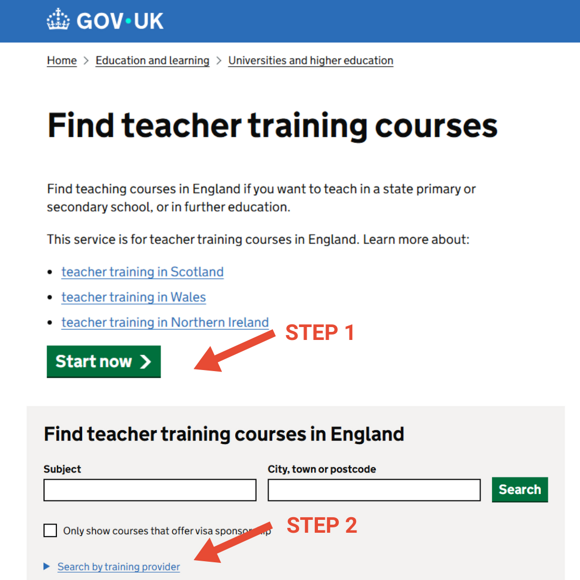 DfE steps 1 and 2
