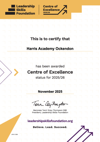 Harris academy ockendon certificate 1