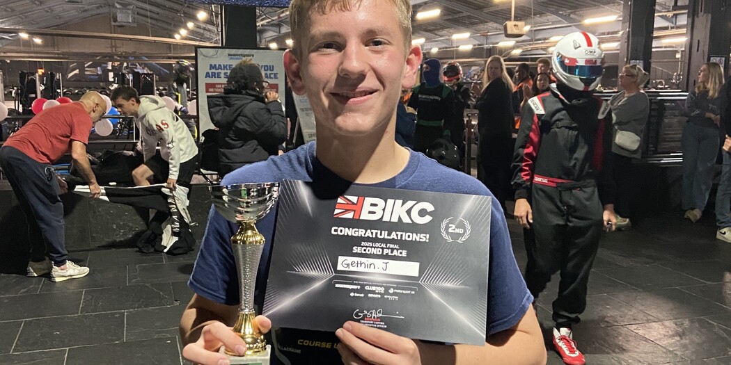 Gethin shines in British Indoor Karting Championships