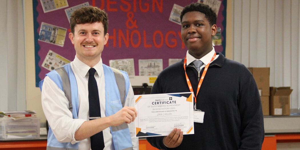 Zain in Top 20 out of 2,600 History Students