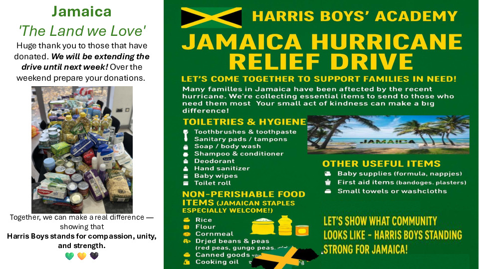 Jamaica Hurricane Relief Drive 2025