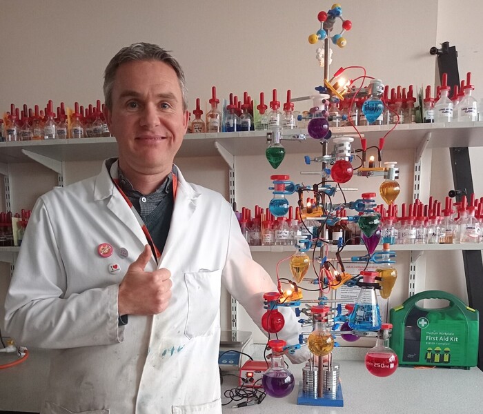 Science Department's Christmas 'Chemistree' Image