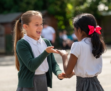 Joydens Wood Infant and Junior Schools Students Playing Together