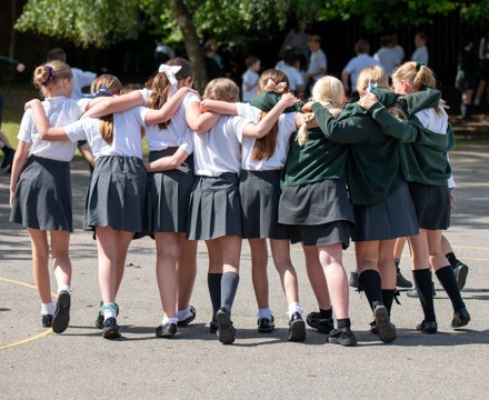 Joydens Wood Infant and Junior Schools Students Playing Together