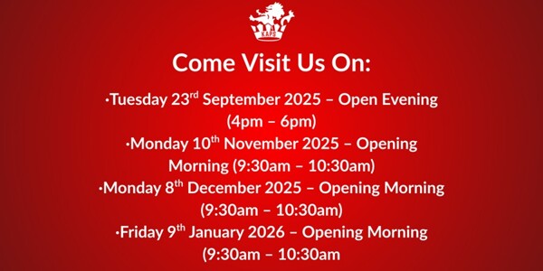 Open Events 2025/26