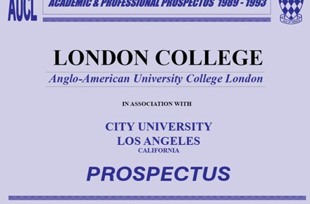 Prospectus Cover 1989 1993