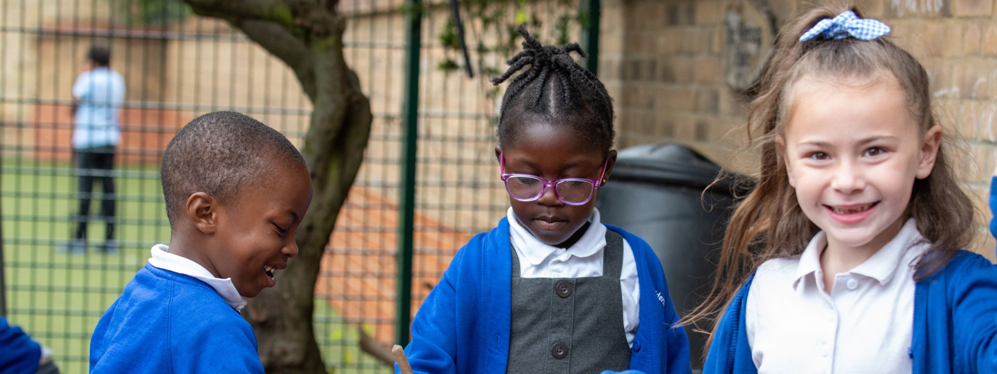 Childeric Primary School Students Playing Outside