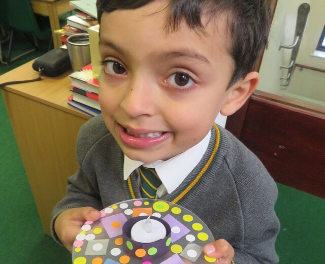 Year 2H create Diwali Lamps Image