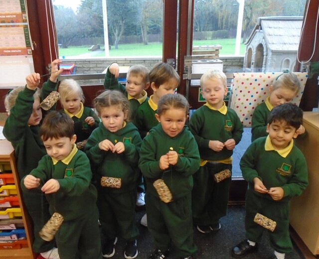 Bird Feeders in Upper Kindergarten Image