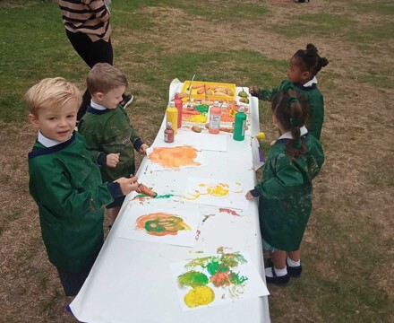 Foxes   Veg printing