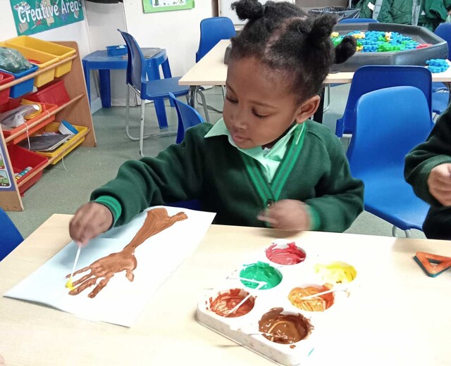 Upper Kindergarten's Autumn Trees Image